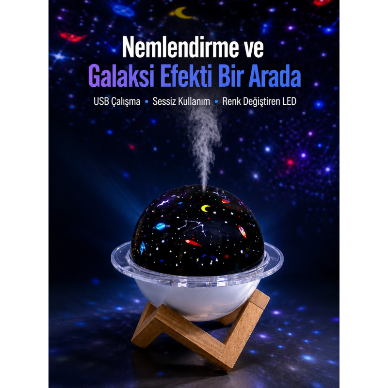 Usb Bağlantılı Projektör Işıklı Taşınabilir Mini Hava Nemlendirici Ve Aroma Difüzörü Usb Bağlantılı Projektör Işıklı Taşınabilir Mini Hava Nemlendirici Ve Aroma Difüzörü