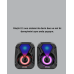 Usb Bağlantılı Rgb 2.1 Hoparlör Seti Derin Bas Ve Renkli Işık