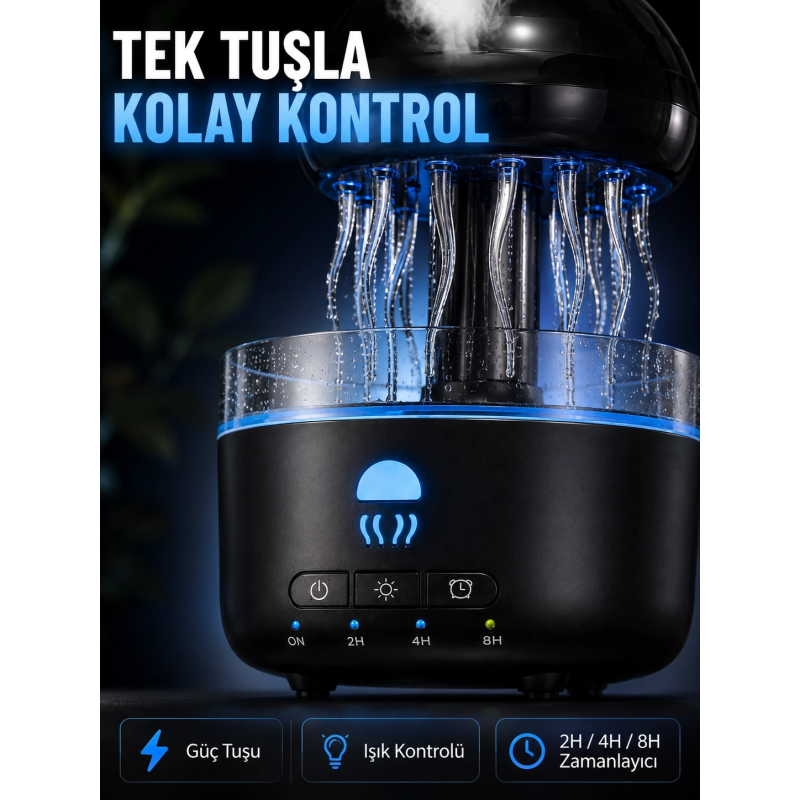 Usb Çalışan Denizanası Hava Nemlendirici 7 Renk Rgb Aydınlatmalı Sessiz Buhar Makinesi Usb Çalışan Denizanası Hava Nemlendirici 7 Renk Rgb Aydınlatmalı Sessiz Buhar Makinesi