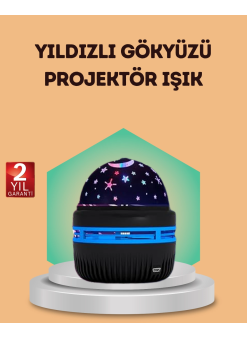 Usb Galaxy Projektör Lamba – Romantik Atmosfer, Çocuk Odası, Parti Ve Düğün Işığı