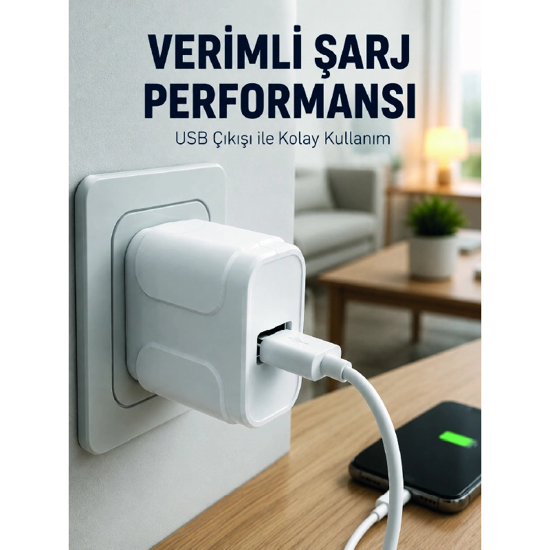 Usb Girişli 12w Şarj Adaptörü Kompakt Telefon Şarj Cihazı Usb Girişli 12w Şarj Adaptörü Kompakt Telefon Şarj Cihazı