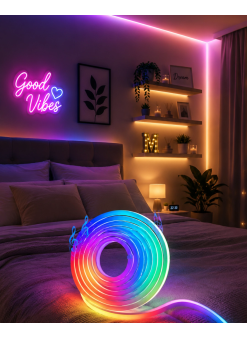 Usb Girişli Rgb Neon Şerit Led Tv Oda Masa Dekor Işığı