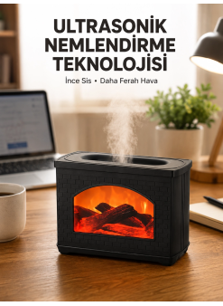 Usb Güçlü Ultrasonik Hava Nemlendirici Sessiz Çalışan 270 Ml Difüzör