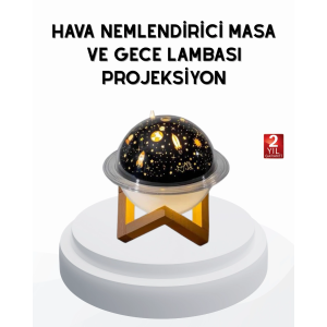 Usb Mini Hava Nemlendirici Ve Projeksiyon Lamba – Taşınabilir, Sessiz, Dekoratif Aromaterapi Cihazı