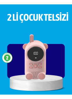 Usb Şarjlı Çocuk Telsizi – Renkli Ekran, Vox Modu, Kompakt Tasarım