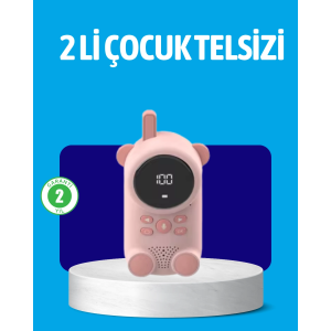 Usb Şarjlı Çocuk Telsizi – Renkli Ekran, Vox Modu, Kompakt Tasarım