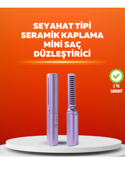 Usb Şarjlı Kablosuz Saç Düzleştirici – Seyahat Ve Günlük Kullanım