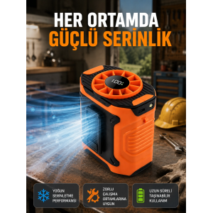 Usb Şarjlı Kompakt El Ve Boyun Fanı Çok Fonksiyonlu