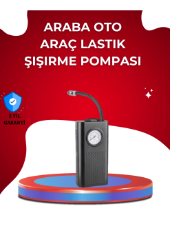 Usb Şarjlı Kompakt Elektrikli Hava Kompresörü 3000 Mah