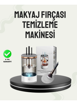 Usb Şarjlı Kompakt Makyaj Fırçası Temizleme Makinesi