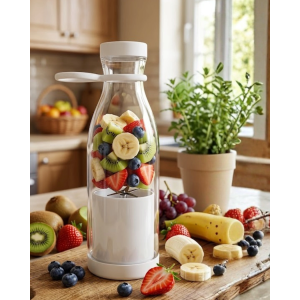 Usb Şarjlı Mini Blender Taşınabilir Smoothie Yapıcı 380 Ml Pratik Kullanım