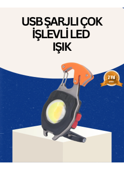 Usb Şarjlı Mini Led Anahtarlık Fener