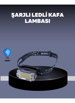 Usb Şarjlı Mini Led Kafa Feneri 50m Odak 150m Geniş Aydınlatm