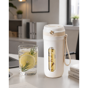 Usb Şarjlı Mini Smoothie Blender Pratik Meyve Karıştırıcı 350 Ml