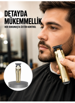Usb Şarjlı Saç Sakal Kesme Makinesi Hassas Detay Kesim İçin Yeni Nesil