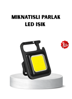 Usb Type-c Şarjlı Mini Fener – Manyetik, Katlanabilir Ve Şişe Açacaklı Tasarım