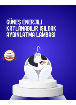 Usb Ve Solar Şarjlı Katlanabilir 5 Taraflı Led Lamba