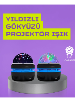 Usb’li Yıldız Projektör Lamba – Döner Galaxy Işık Şovu, Çocuk Ve Yetişkin Uyku Lambası