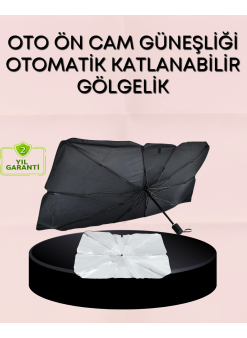 Uv Korumalı Şemsiye Tipi Oto Güneşliği - Geniş Araç Uyumu