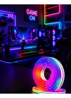 Uygulama Kontrollü Rgb Neon Led Şerit Işık 16 Milyon Renk Destekli