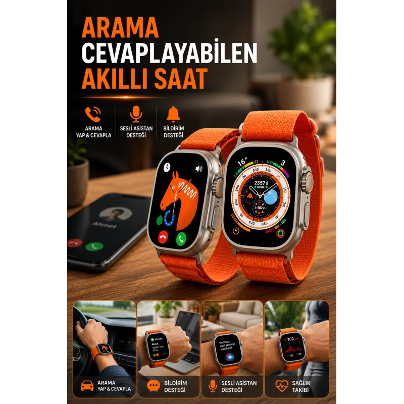 Uyku Ve Nabız Takipli, Wireless Şarjlı Akıllı Saat Android Ve İos Uyumlu Uyku Ve Nabız Takipli, Wireless Şarjlı Akıllı Saat Android Ve İos Uyumlu
