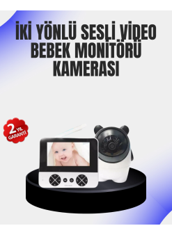 Uzaktan Kontrollü Bebek Kamerası Ninni Ve Zoom Özellikli