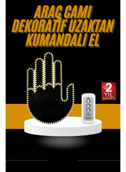 Uzaktan Kumandalı Araba Parmak Hareketi Işığı Parmak Işığı Led Araba Arka Pencere