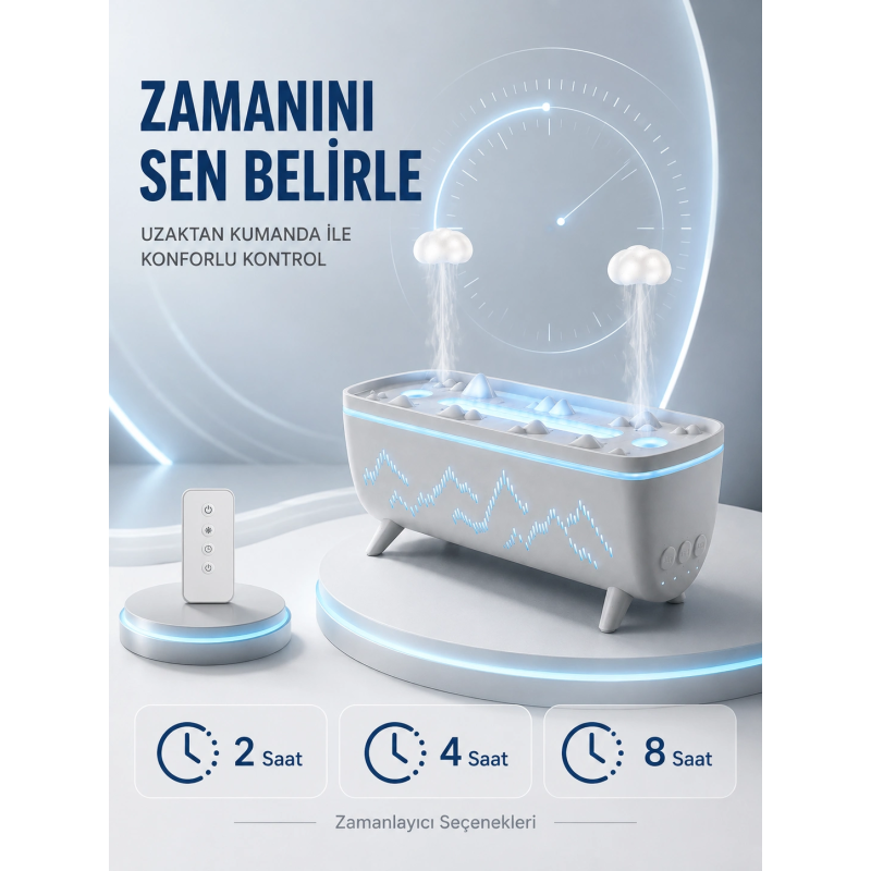 Uzaktan Kumandalı Aroma Difüzörü Sessiz Hava Nemlendirici Alev Efektli 2 4 8 Saat Zamanlayıcılı Uzaktan Kumandalı Aroma Difüzörü Sessiz Hava Nemlendirici Alev Efektli 2 4 8 Saat Zamanlayıcılı