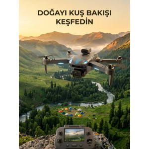 Uzaktan Kumandalı Çift Kameralı Hobi Ve Fotoğraf Drone'u