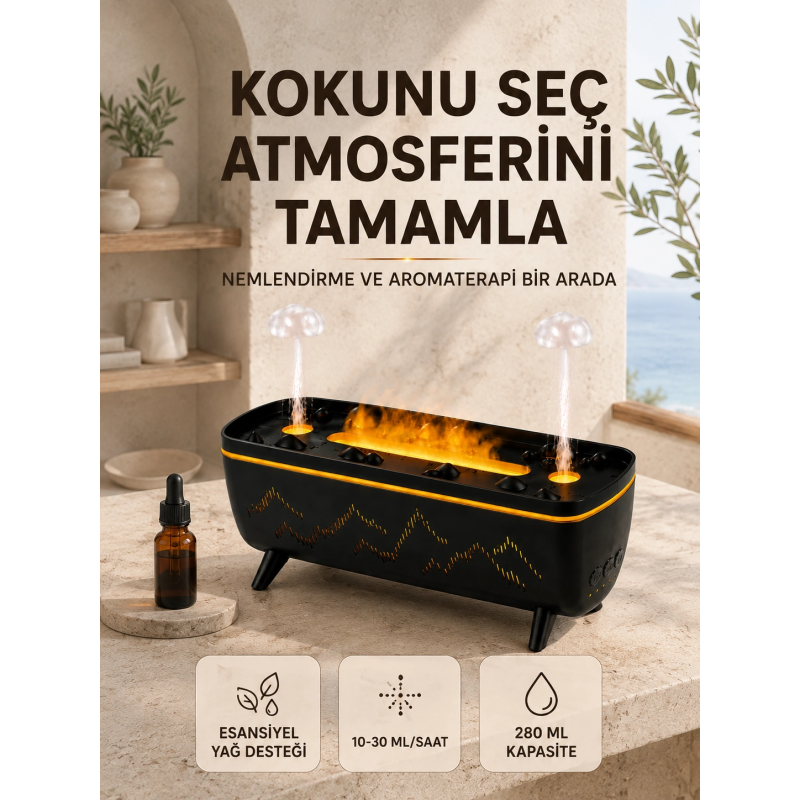 Uzaktan Kumandalı Hava Nemlendirici Aromaterapi Difüzörü 2 4 8 Saat Zamanlayıcılı Siyah Uzaktan Kumandalı Hava Nemlendirici Aromaterapi Difüzörü 2 4 8 Saat Zamanlayıcılı Siyah