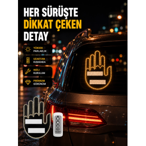 Uzaktan Kumandalı Led El Park Uyarı Cihazı Suya Dayanıklı Enerji Tasarruflu