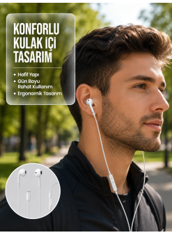 Uzaktan Kumandalı Mikrofonlu Mükemmel Ses Deneyimi Kulaklık Yeni Nesil