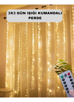 Uzaktan Kumandalı Perde Tipi Günışığı Peri Led Işık Dekorasyon