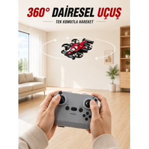 Uzaktan Kumandalı Rc Drone 360° Akrobatik Dönüş 3 Kademeli Hız Headless Mode