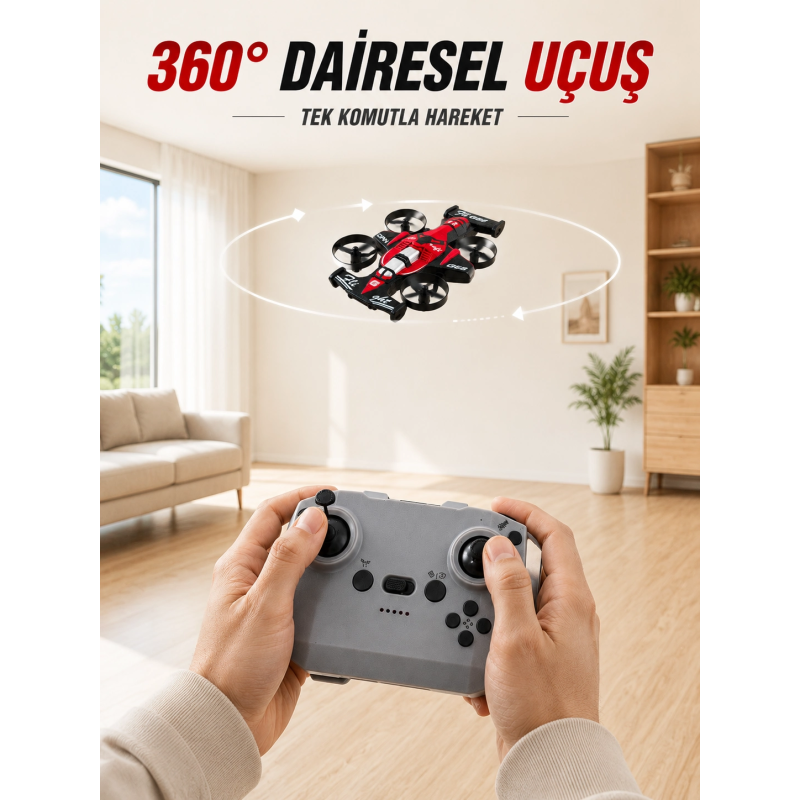 Uzaktan Kumandalı Rc Drone 360° Akrobatik Dönüş 3 Kademeli Hız Headless Mode Uzaktan Kumandalı Rc Drone 360° Akrobatik Dönüş 3 Kademeli Hız Headless Mode