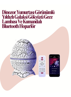 Uzaktan Kumandalı, Usb Girişli, Döner Projektör Lamba