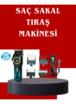 Uzun Çalışma Süreli Lcd Göstergeli Saç Kesme Makinesi