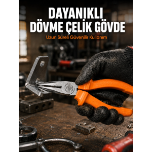 Uzun Çene Tasarımlı Dövme Çelik Kargaburun Hassas Kavrama Performansı