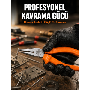 Uzun İnce Çeneli Profesyonel Kargaburun Dayanıklı Çelik El Aleti