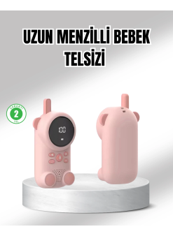 Uzun Menzilli Bebek Telsizi 1-3 Km Çekim 22 Kanal Lcd Ekran Vox Şarjlı