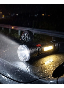 Uzun Menzilli Işıldak Şarjlı 9 Led 4 Kademeli Aydınlatma