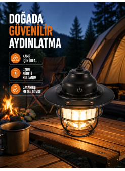 Uzun Ömürlü Bataryalı Outdoor Led Gece Lambası