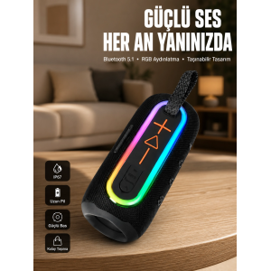 Uzun Pil Ömürlü Bluetooth 5.1 Hoparlör Yeni Nesil