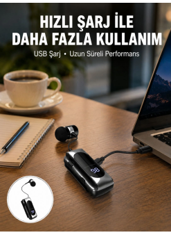 Uzun Pil Ömürlü Kablosuz Kulaklık – 25 Saat Konuşma Ve Müzik Süresi Yeni Nesil