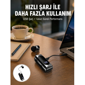 Uzun Pil Ömürlü Kablosuz Kulaklık – 25 Saat Konuşma Ve Müzik Süresi Yeni Nesil