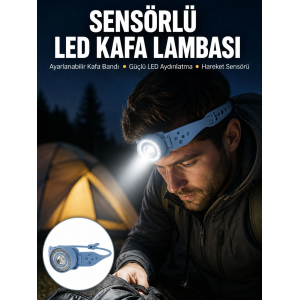 Uzun Pil Ömürlü Kamp Ve Dağcılık Kafa Lambası Yeni Nesil