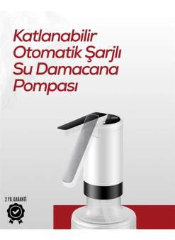 Uzun Şarj Süreli Su Pompası | Tek Tuşla Başlat/durdur | Cam Daana Uyumlu | Enerji Tasarruflu 4w Güç