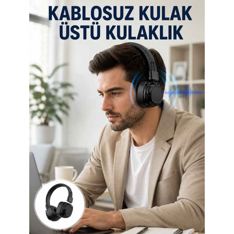 Uzun Süreli Rahat Kullanım İçin Kablosuz Bluetooth Kulaklık Yeni Nesil Uzun Süreli Rahat Kullanım İçin Kablosuz Bluetooth Kulaklık Yeni Nesil