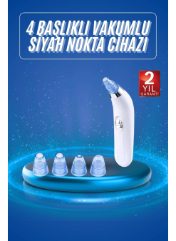 Vakumlu Siyah Nokta Ve Yüz Temizleme Cihazı 4 Başlıklı
