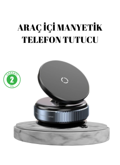 Vakumlu Vantuzlu Mıknatıslı Telefon Tutucu 360 Derece Döner